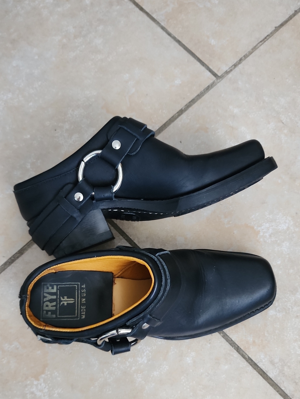 Frye Belted Mules Size 6
